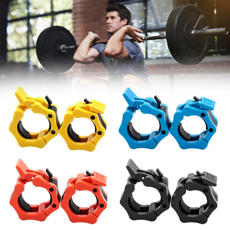1 Pair Olympic 2" Spinlock Collars Barbell Collar Lock Dumbell Clips Clamp Weight lifting Bar Gym Dumbbell Fitness Body Building
