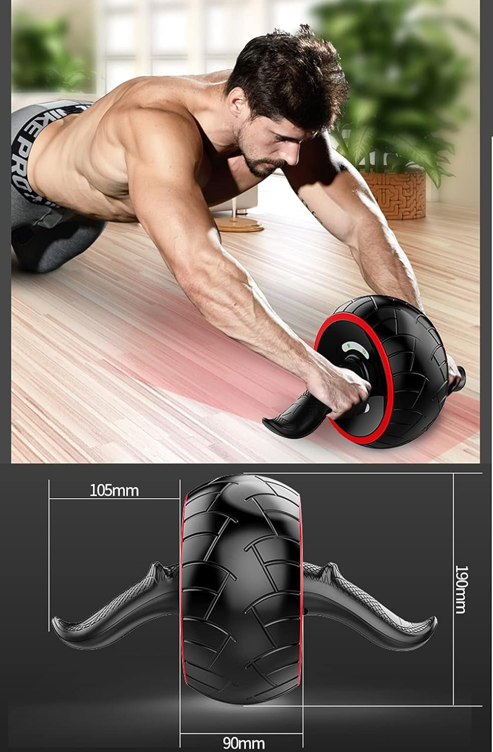 Ab Roller Wheel-Abs Workout Equipment for Abdominal Core Exercise at Home,Gym