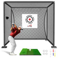 Golf Driving Cage – Black Net, Multiple Sizes