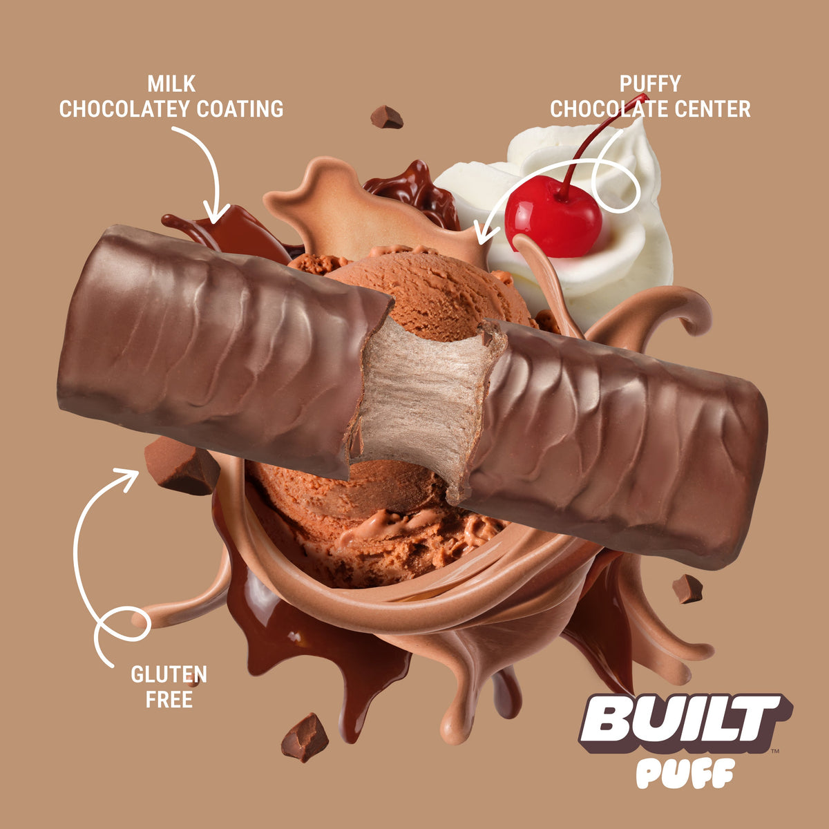Chocolate Milkshake Puff
