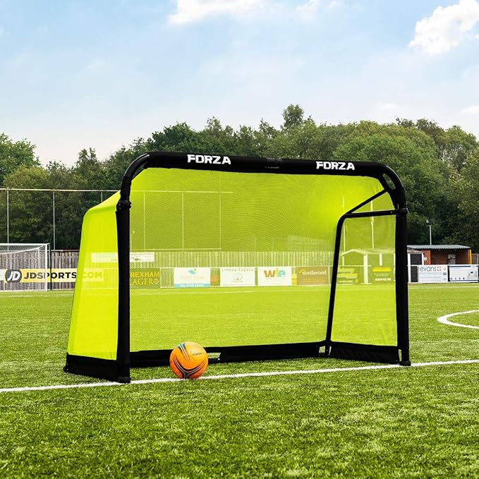 FORZA Aluminum POD Soccer Goals | PRO ALU50 Folding Soccer Goal - Fold-Away & Freestanding Target Goals - x4 Sizes and x9 Colors