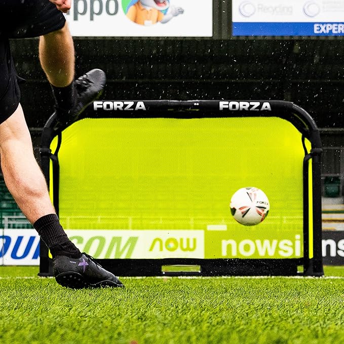 FORZA Aluminum POD Soccer Goals | PRO ALU50 Folding Soccer Goal - Fold-Away & Freestanding Target Goals - x4 Sizes and x9 Colors
